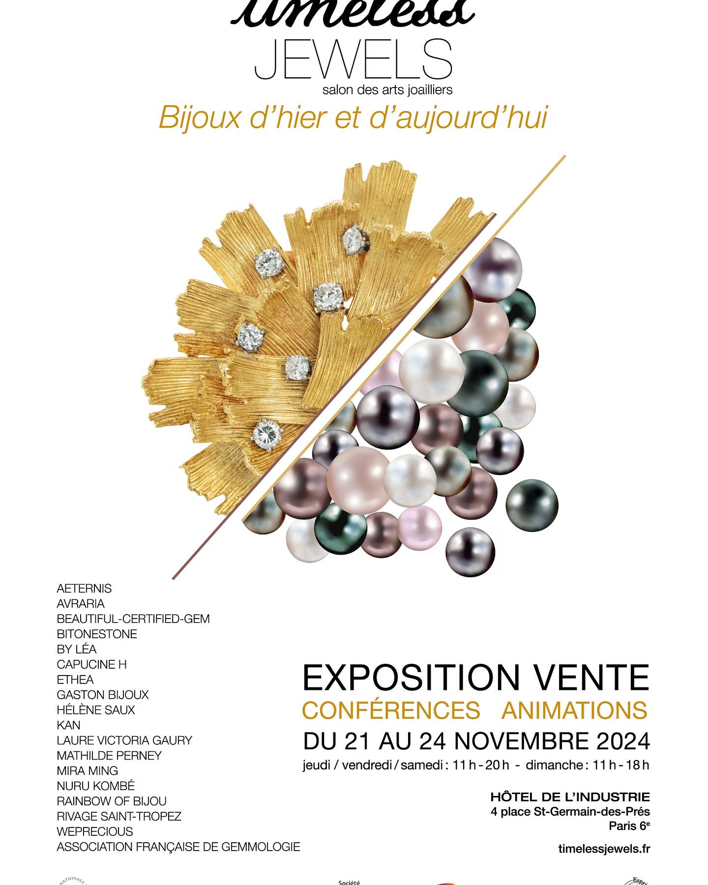 Je serai sur le salon @timelessjewelsfair pour vous présenter mes dernières créations. J’ai hâte de vous y retrouver.❤️ #timelessjewelsfair #myrtillecharlotte #jewelry #joailleriefrancaise #createurfrancais #artisanjewelry #artisandart #bijouxcreateur #hoteldelindustrie #saintgermaindespres