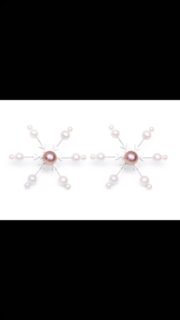 Boucles d’oreilles flocons argent. 925 ,perles de culture eau douce,perles kasumiga 
Pièce unique ❤️#etheajewels #bijouunique #artisanjewelry #artisanat #jewelrydesigner #bijouxcreateur #madeinfrance #perle #bouclesdoreilles